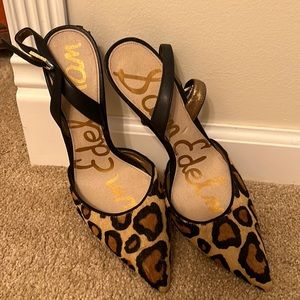 Sam Edelman calf for pointy toe pump